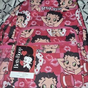 Betty Boop Pink Backpack Large